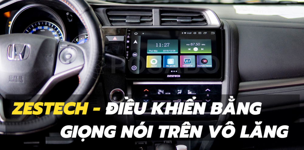 màn hình ô tô zestech điều khiển giọng nói