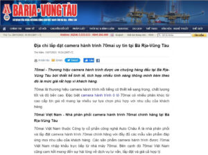Lắp camera hành trình 70mai tại bà rịa vũng tàu