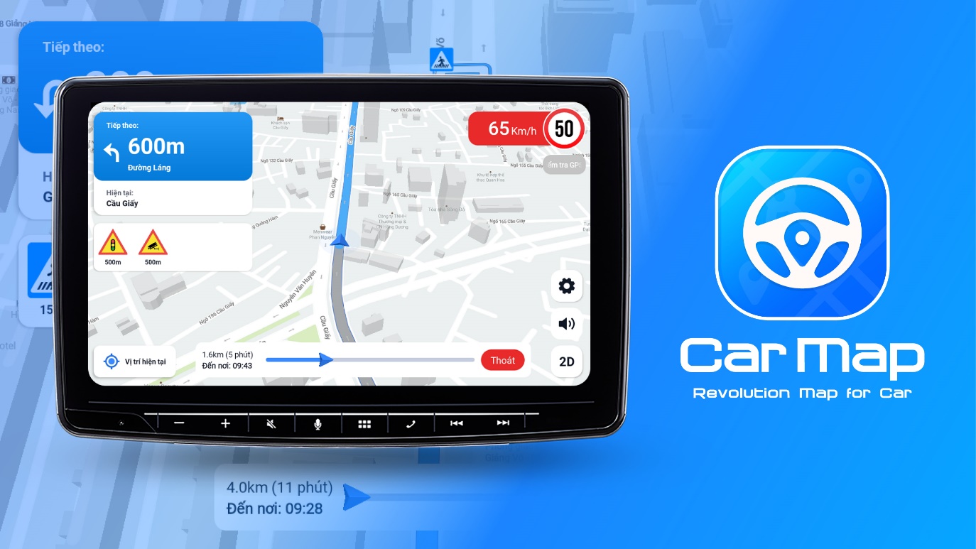 ứng dụng cảnh báo giao thông Carmap
