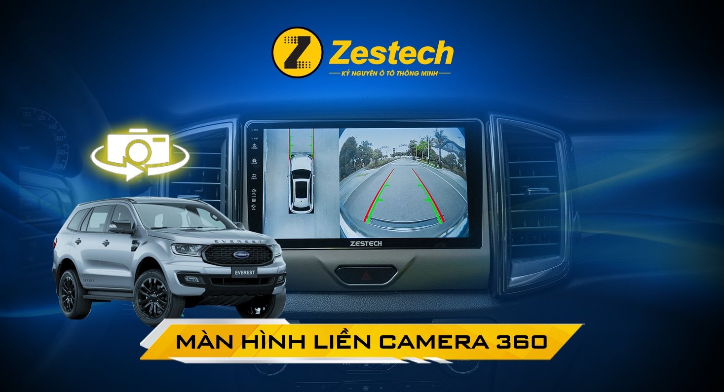 Màn hình Zestech Z10+ tích hợp camera 360