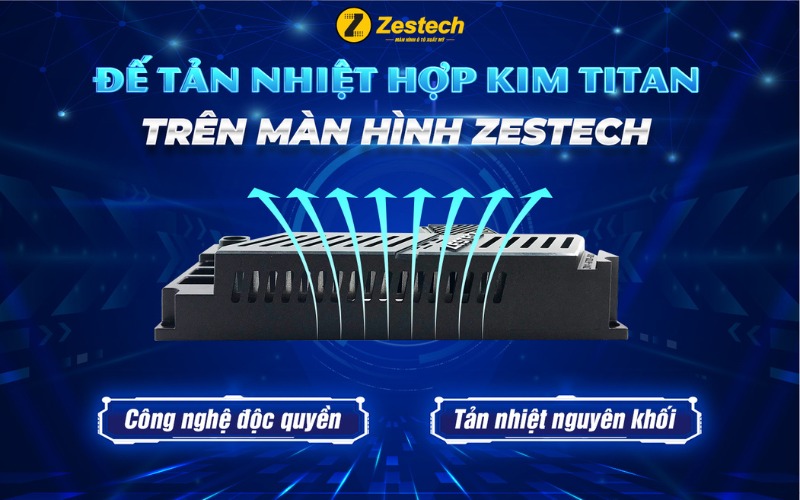 Màn hình Zestech ZX10 đế tản nhiệt titan